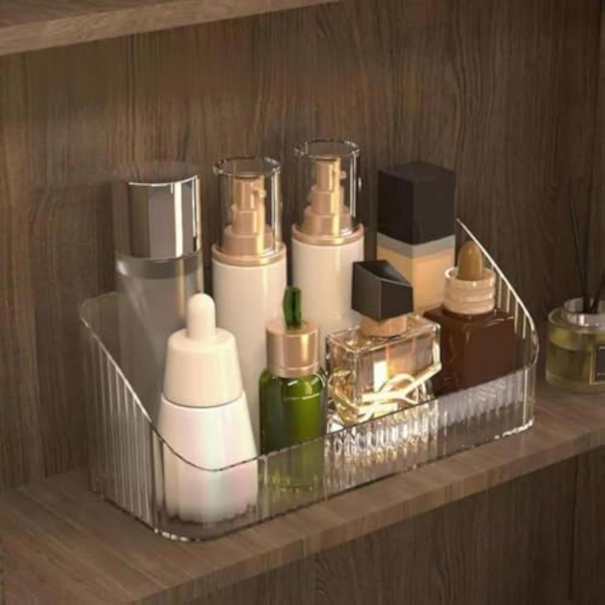 Makeup Brush Holder, Large Capacity Rotating Organizer