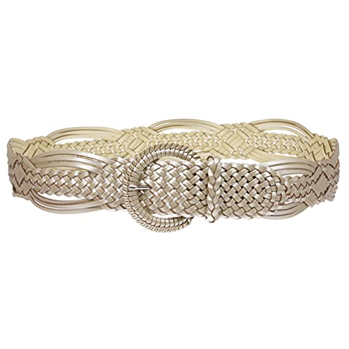 2" (50 mm) Genuine Leather Braided Woven Belt3