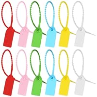 DIFLAX 120 Stück Plomben, Plomben Kunststoff, Sicherheitsplomben aus Kunststoff, Kunststoff-Kabelbinder Tags, kabelbinder Tags, Logistik Transport Tags, für Koffer, Reisegepäck, Beschriftung