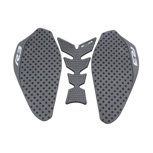 Stickers réservoir traction pads premium en caoutchouc anti-dérapant pour moto YZF R3 2019-2023