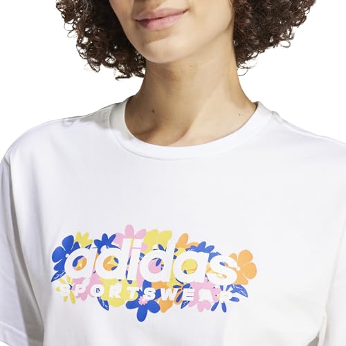 Adidas Damen Soft Side 2.0 Graphic Tee, White, XS – Ansicht 3
