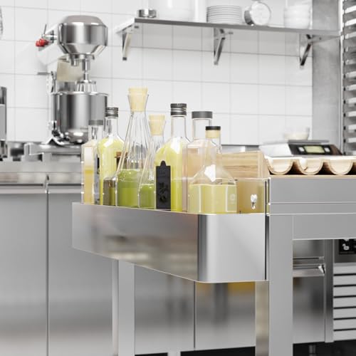 Image of 32 in. Single Tier Stainless Steel Speed Rail Rack for Commercial Bars, NSF