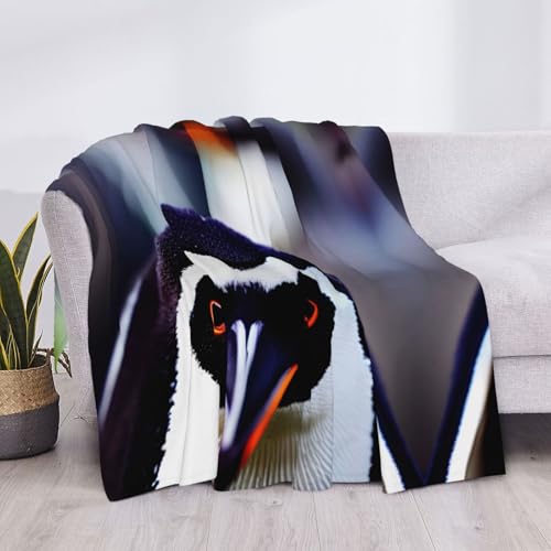 Couverture super douce pingouin lavable grand plaid lit et canapé - 5