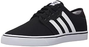 Image of adidas Originals mens Seeley Running Shoe, Black/White Gum, 10.5 US