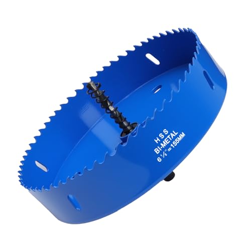 6.1 Inches/155mm Bi-Metal Hole Saw w/Arbor &amp; Pilot Bit