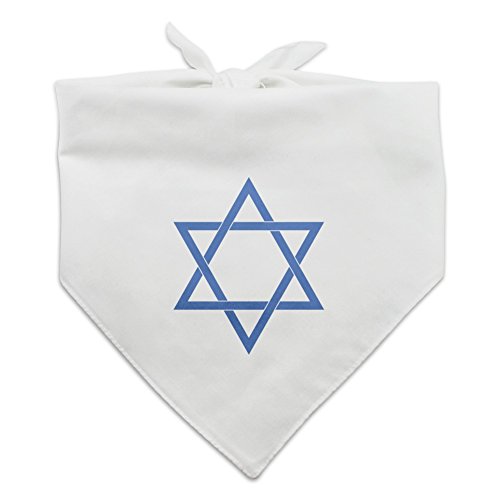 GRAPHICS & MORE Star of David Jewish Israel Ancient Religion Symbol Dog Pet Bandana - White