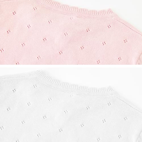 Toddler Girls Knit Cardigan Sweater Kids Bowknot Long Sleeve Dress Cover Up Size 12M-6T4