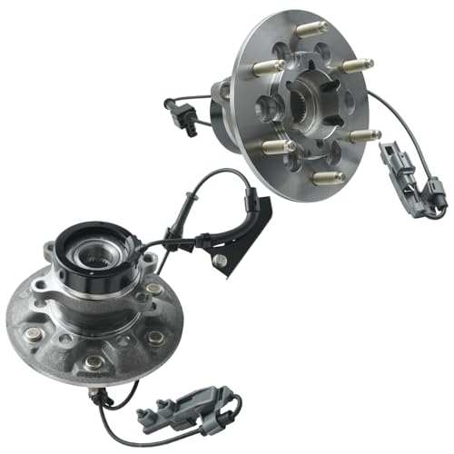 Detroit Axle - 4WD Front Wheel Bearing Hubs for 04-08 Chevy Colorado GMC Canyon, Isuzu i-350 i-370, Replacement 2004 2005 2006 2007 2008 Wheel Bearing and Hubs Assembly Set