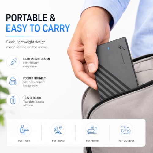 Image of External Hard Disk - Portable USB 3.0 HDD, High-Speed Data Transfer, Plug & Play, Compatible with Windows, Mac, Linux, PS5 | Slim & Shockproof, 1 Year Warranty (320.0, GB)