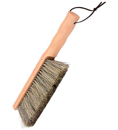 YUDEYU Brosses de Nettoyage Bois Douce Demi-tête Professionnelle à soies Naturelles Poignées Bois 30cm/11.8