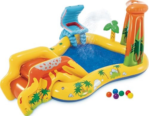 INTEX Dinosaur Inflatable Swim Center & Kiddie Pool for...