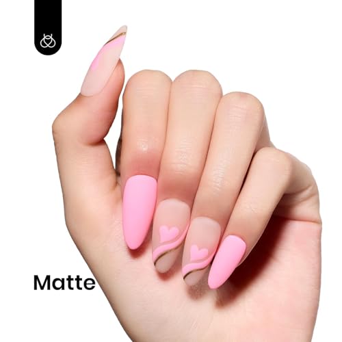 Image of Beetles Pink Gel Nail Polish 15ML Soak Off UV Gel for Pastel Nail Art