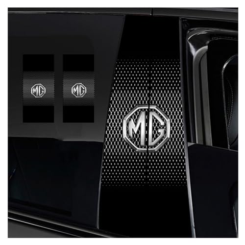 GNTHERF Car Pillar Sticker Decal, for MG ZS 2017 2018 2019 2020 2021 2022 2023 2024 2025 Window Trim Cover Bc Column Center Stickers Side Door Casement Exterior Accessories