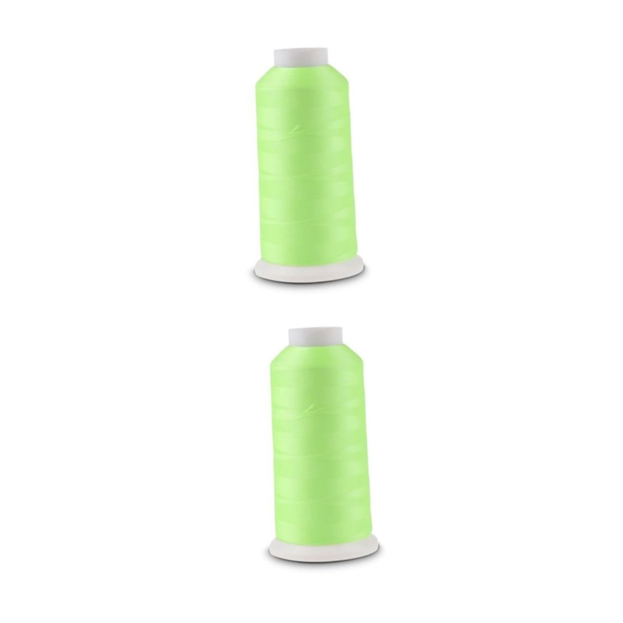 STOBOK 2 Stück 3000 3000 Yards Glow Thread Spool Sticktwist Für Näh-strickmaschine Grün