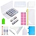 KOTWDQ Lot de 26 outils de peinture diamant 5D de peinture diamant et 2 boîtes de rangement de peinture diamant 28 compartiments
