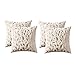 4 Sztuk Poduszki Pokrywa, 45 x 45 cm Rzuć Pokrowce na poduszkę Pluszowe Faux Futro ze złotymi piórami Poduszki Home Decor Poduszki Pokrywa