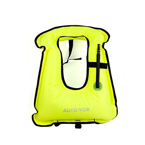AUTO-VOX Green Diving Vest Snorkeling Vest Water Safety for Adult Man Woman