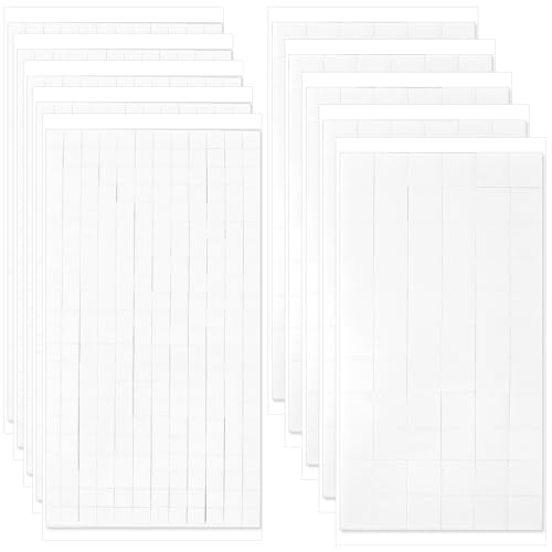 Jeffdad 10 Sheets 1650Pcs Double Sided Foam Squares, Foam Adhesive
