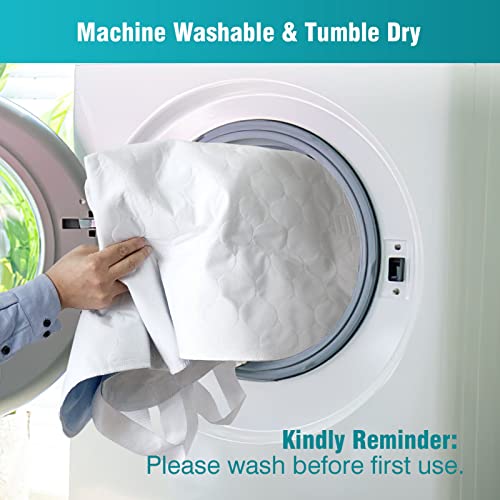 Mildplus Washable Bed Pads With 8 Sturdy Handles 34”×52” Extra Large Reusable Underpads 4-Layers Leakproof Chucks Pads Washable For Incontinence (2 Pack) #TOP5