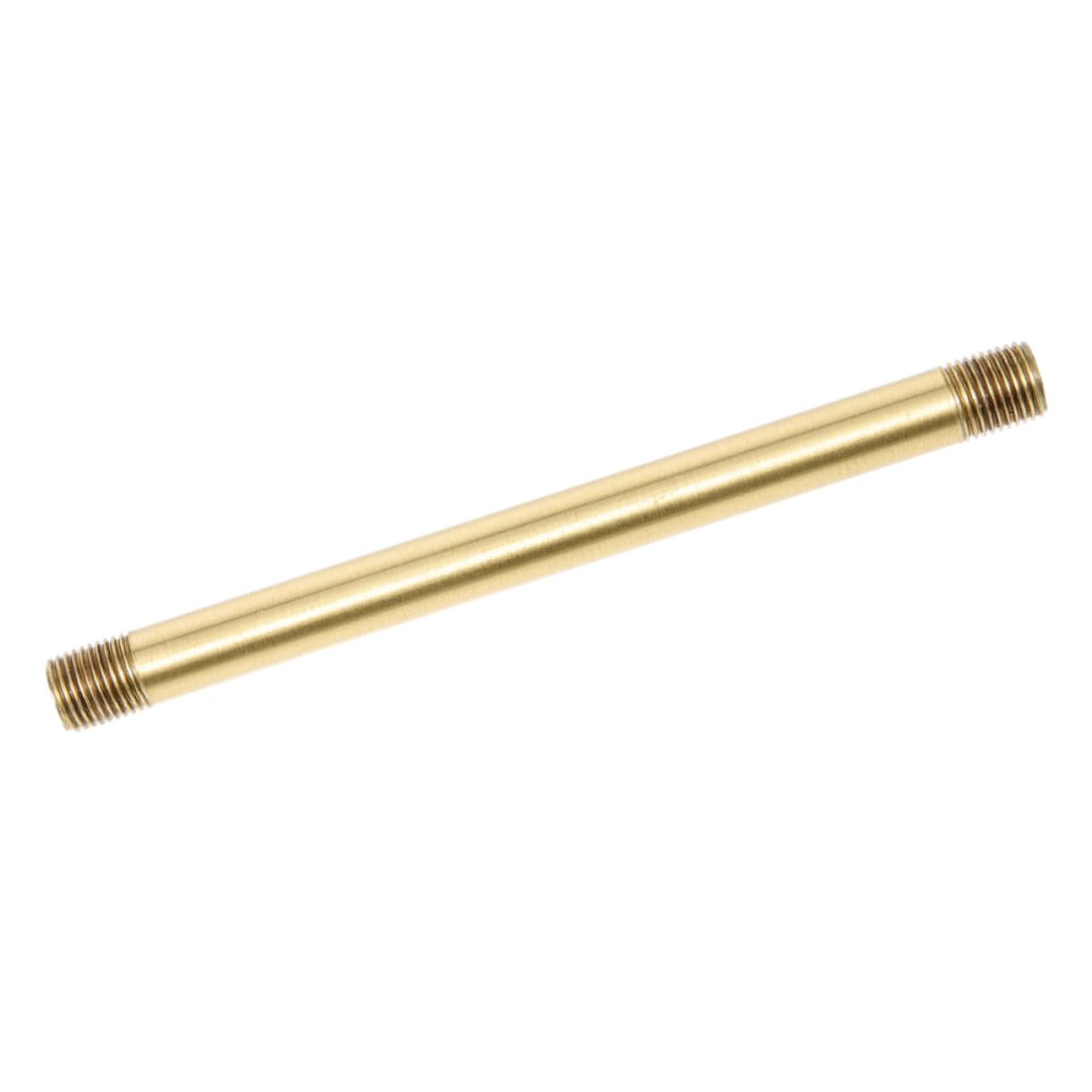 HONMEET M10 Copper Lighting Fixture Stem Replacement Part for Home Offices and Restoring Light Fixtures, Elegant Golden Lamp Replacement Part with Simple Straight Hollow Design
