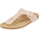 Supersoft Softwaves Hausschuhe Damen Schuhe Leder Riemen Schnalle Pantolette Zehentrenner Pink Rose