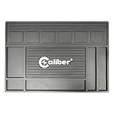Caliber Pro Magnetic Mat - 6 Magnetic Spaces for Clippers - Non-Slip Heat Resistant Surface - Keeps Barber and Beauty Tools Organized