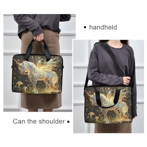 Bolsa para portátil ALAZA Unicorn Wing Mushroom 15.6-16 pulg miniatura 2