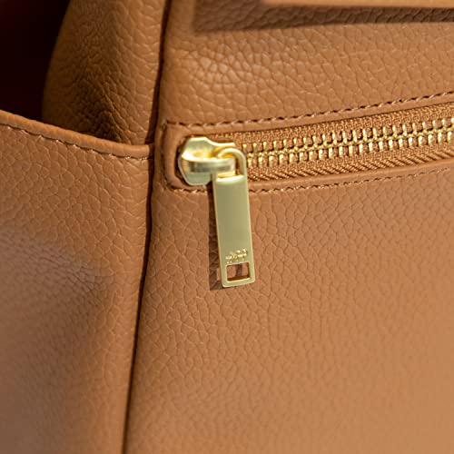 Freshly Picked Women's Convertible Classic Diaper Bag Backpack V2, Butterscotch Tan #TOP3