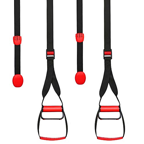 O RLY - Kit de Entrenamiento de Resistencia con Barra de Empuje, Correas para Puerta, Barra de dominadas, Punto de Anclaje para Ejercicios de Cuerpo Completo V2