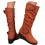 ✔ Matière : Bottes avec tige en daim et semelles en caoutchouc antidérapantes, résistantes à l'usure et imperméables. Semelles épaisses et souples for une meilleure adhérence et un confort accru.