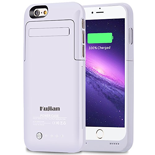 Kujian iPhone 7 Plus Battery Case,4200mAh Slim Charging Case with Free Screen Protector for Mag Mount External Charger Case 5.5inch for iPhone 7 Plus/ 6 plus/6S Plus (Rose Gold)