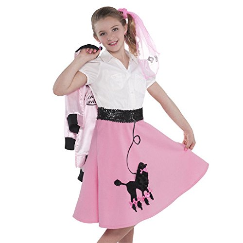 amscan Poodle Child Costume Skirt, Multicolor, 14" x 21 3/4"
