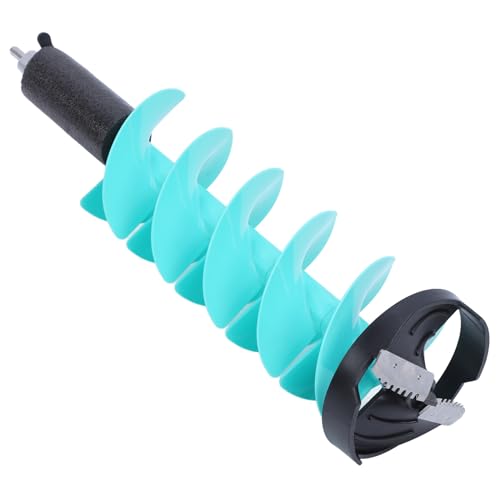 Fockety Tarière à Glace Électrique en Nylon de 20,3 Cm de Diamantre Avec Lame de Centrage et Adaptation de Perceuse, Perceuse à Glace Sans Fil pour la Pêche sur, Folseur de