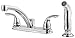 Pfister, Polished Chrome, 1.8 gpm LF0354THC Delton 2-Handle Kitchen Faucet with Side Spray