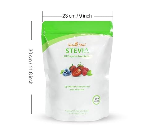 Miniatura 8 de Natural Mate Edulcorante sin calorías polvo granular de stevia orgánica mezclado con eritritol reemplazo de azúcar 21 para keto paleo bajo IG 48
