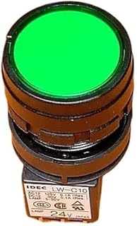 LW-C10 24V button switch with lamp LW1L green M1C14 round VG R welding pin (Red 24V self reset 6-pin welding)