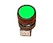 LW-C10 24V button switch with lamp LW1L green M1C14 round VG R welding pin (Red 24V self reset 6-pin welding)