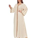 cotton abayas Mode discrète : la robe longue musulmane Abaya est une robe une pièce avec col en V et ceinture à nouer, des épaules aux chevilles.