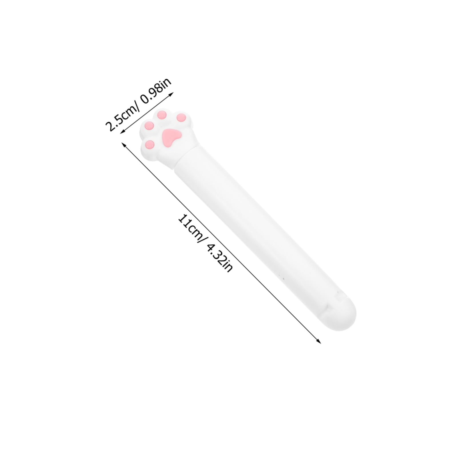 FUNOMOCYA Paw Food Bag Clips 12 Pack Snack Sealing Clamps -Free Plastic for Kitchen Travel Black White