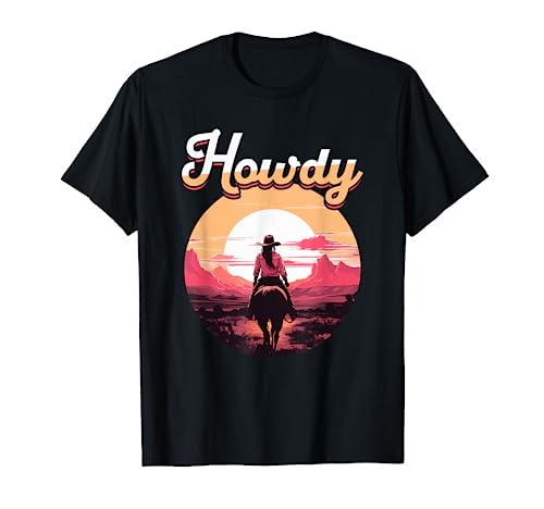 Rodeo Western Country Southern Cowgirl sombrero - Howdy Camiseta