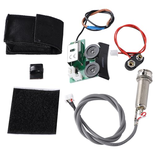 Acoustic Guitar Pickup System, VT1 Tail Nail Pre Wired Plug and Play Pickup with Low Battery...