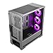 Cooler Master MasterBox MB520 RGB ATX Mid Tower Case Tempered Glass Window 3x RGB LED Fans - Black - MCB-B520-KGNN-RGB