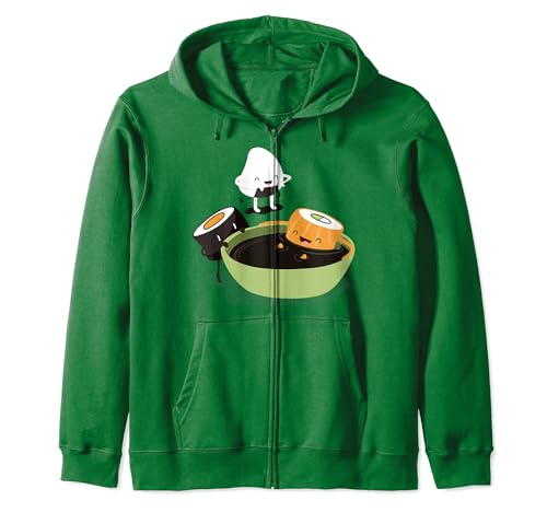 Japanese Food Funny Cute Kawaii Funny Cute Sushi Bath Sweat à Capuche