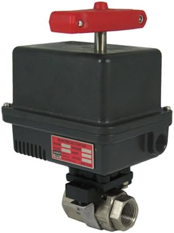 1/2 86M-6-RT-6-615-120AC-EMK-2-615 86 Series Stainless Steel Ball Valve with 600 Series 120AC Electric Actuator, 1/2"
