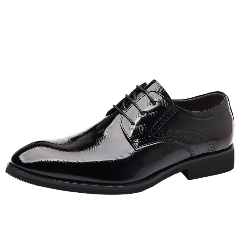 Formal Shoes Dress Oxford for Mens Spanish Leather Classic Business Party Wedding Anti-Slip Casual Vintage Lace Up Outdoor Breathable