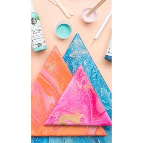 American Crafts Zestaw startowy Color Pour Pre-mieszany zestaw startowy - Sztuka i malowanie Essentials Pack - 35-częściowy zestaw