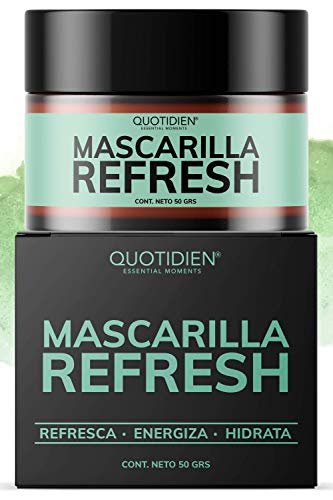 Exfoliantes Y Mascarillas, Beauty Mascarilla Facial Refrescante e Hidratante- Arcillas Puras (Kaolíin y Bentonita) + Aloe Vera+Xilitol- Limpia e Hidrata- Energiza y Suaviza-Desinflama y...