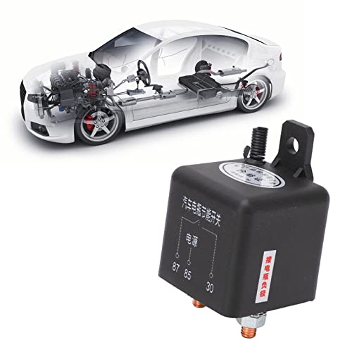 Sougan Drahtloser Fernschalter, 12V 200A Auto RV Batterietrennschalter Kfz Schalter ausschalten/abschalten Sicherheitssysteme Batterie Kill Schalter Relais starten mit Kabel Batterietrennschalter