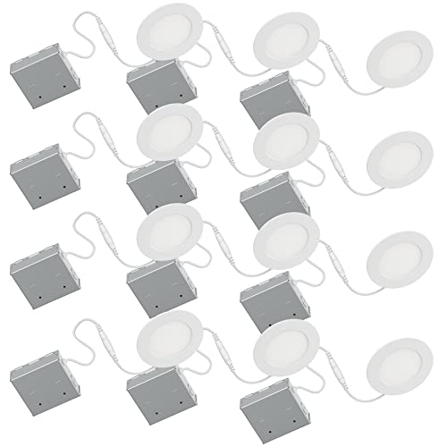BAZZ Disk Select 4" Integrated LED White Select Recessed Fixtures 11W 750 Lumens CRI80+ Selectable Lighting Color 2700K/3000K/3500K/4000K/5000K (12 Pack) by BAZZ - Image 3