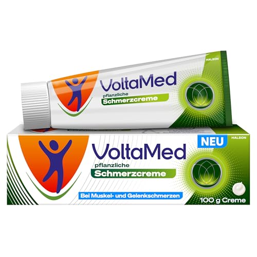 VoltaMed pflanzliche Schmerzcreme, aus der Voltaren Familie, bei Muskel- und Gelenkschmerzen, Rückenschmerzen, Nackenschmerzen, wirkt schmerzlindernd, entzündungshemmend, durchblutungsfördernd, 100 g